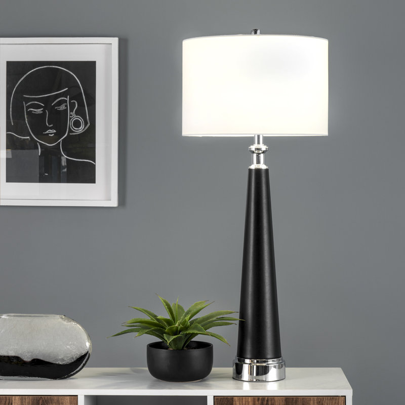 Lampe de table noire 36 "