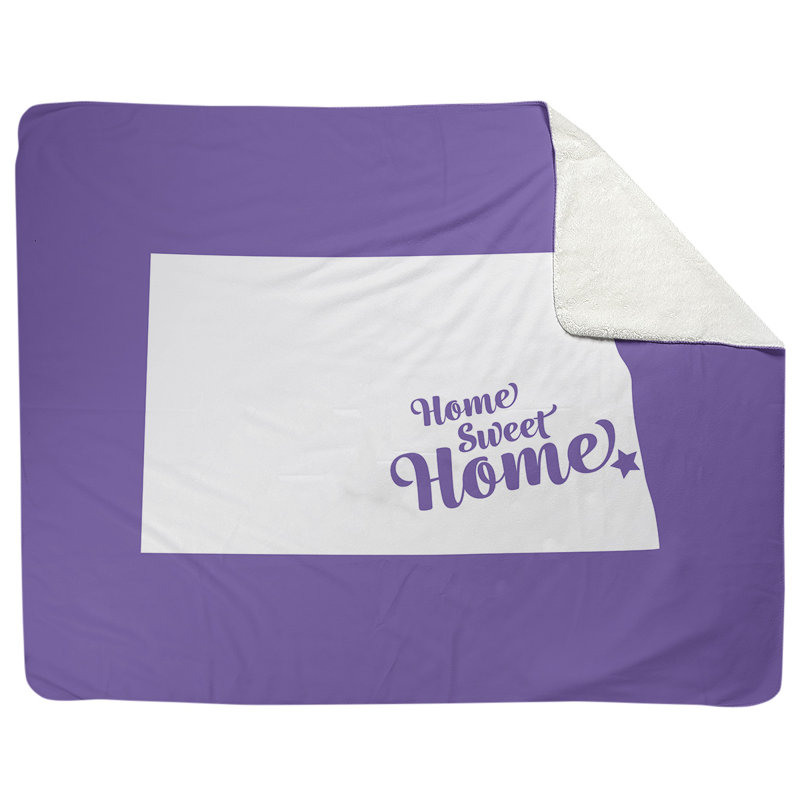 Jeté polaire pour la maison, l 52,5 po x L 62,5 po, Mauve