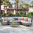 7 Piece Rattan Sectional Seating Group With Cushions