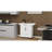 Kitchen island rolling trolley cart with 1 drawer & 2 doors with storage racks & Adjustable Shelves-985843622