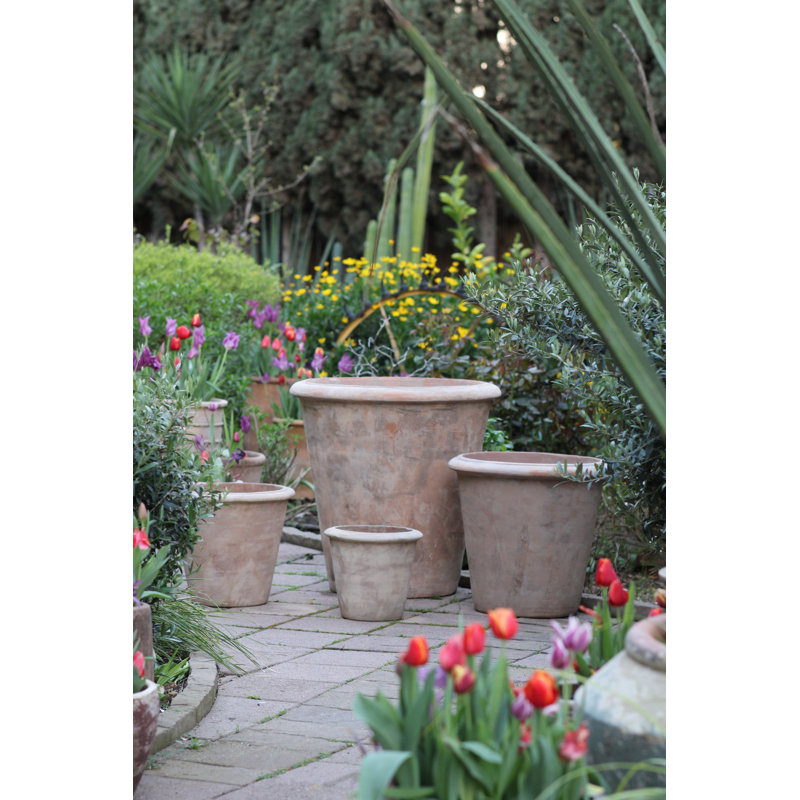 Amphore conique en grès, grand pot de fleurs en argile, lot de 4 - Intérieur/Extérieur
