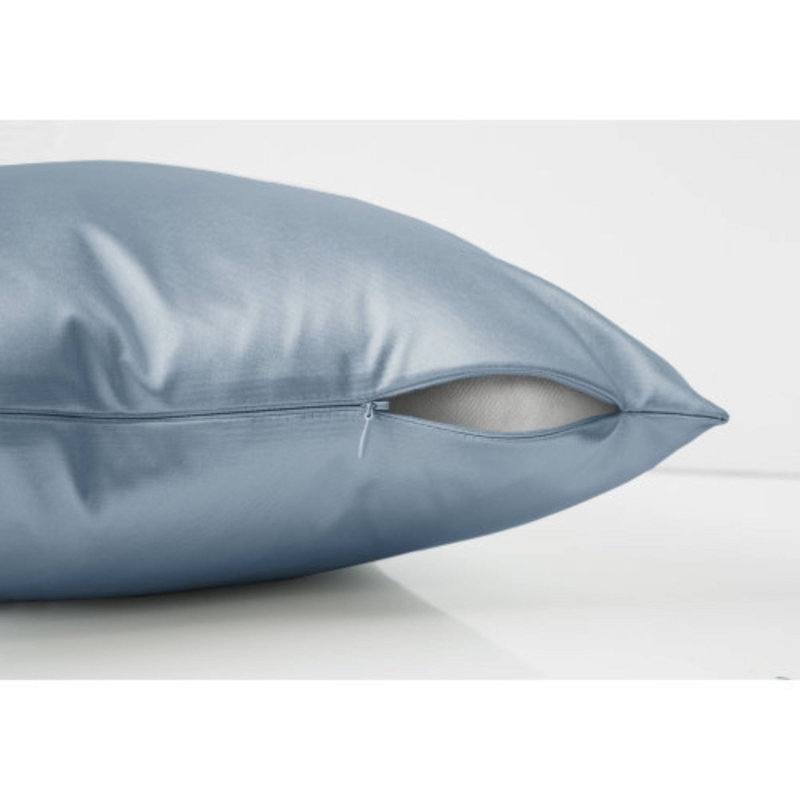 Élégants coussins carrés bleus 18 x 18, insert hypoallergénique en polyester inclus pour le salon, Bleu
