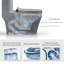 Dual-Flush Grey Silent Anti-Odour Toilet (Seat Included)