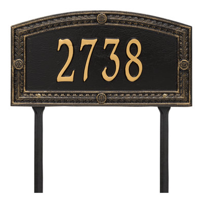 Plaque d'adresse personnalisée sur 1 ligne Hamilton