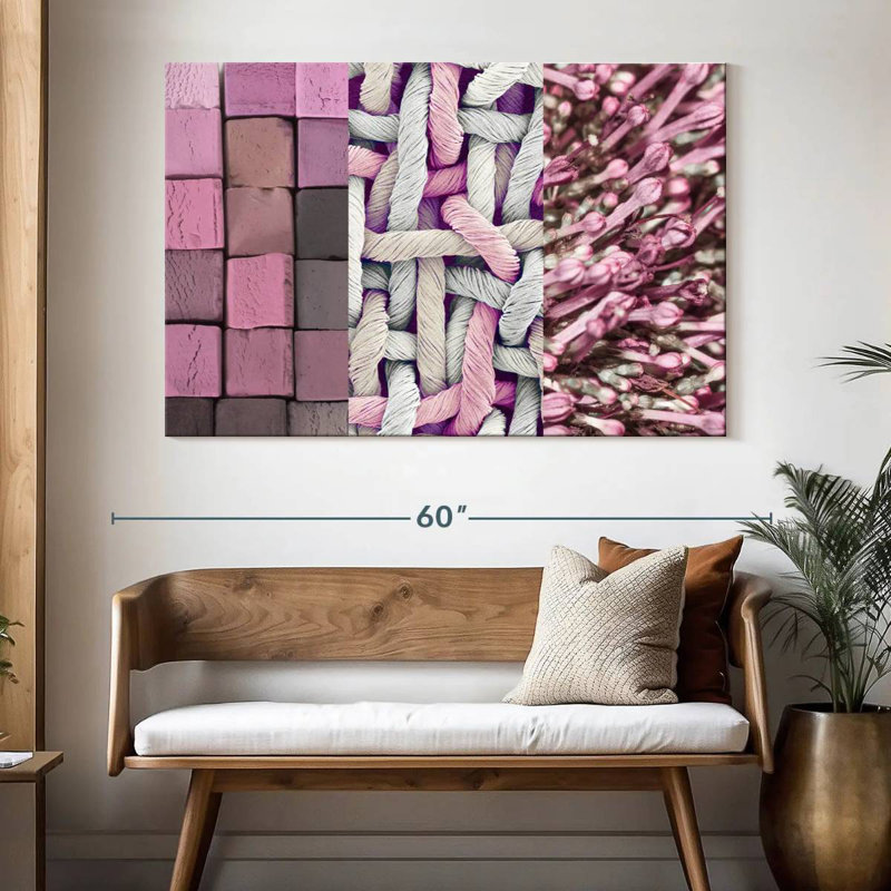 Kerner Pink Things, 34" H x 51" W