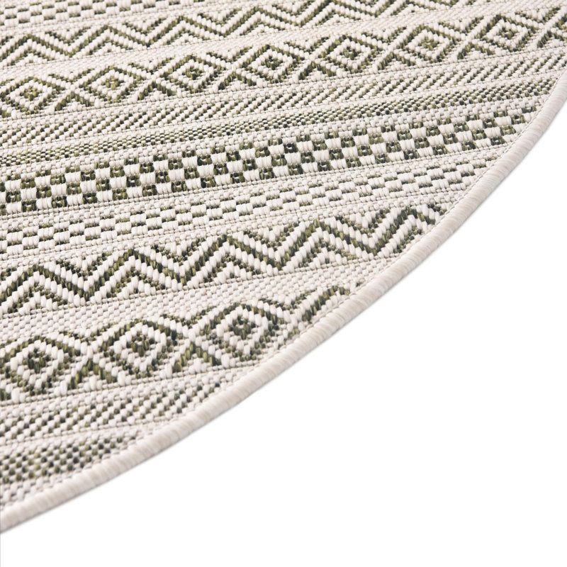Striped Indoor / Outdoor Rug, Round 10'
