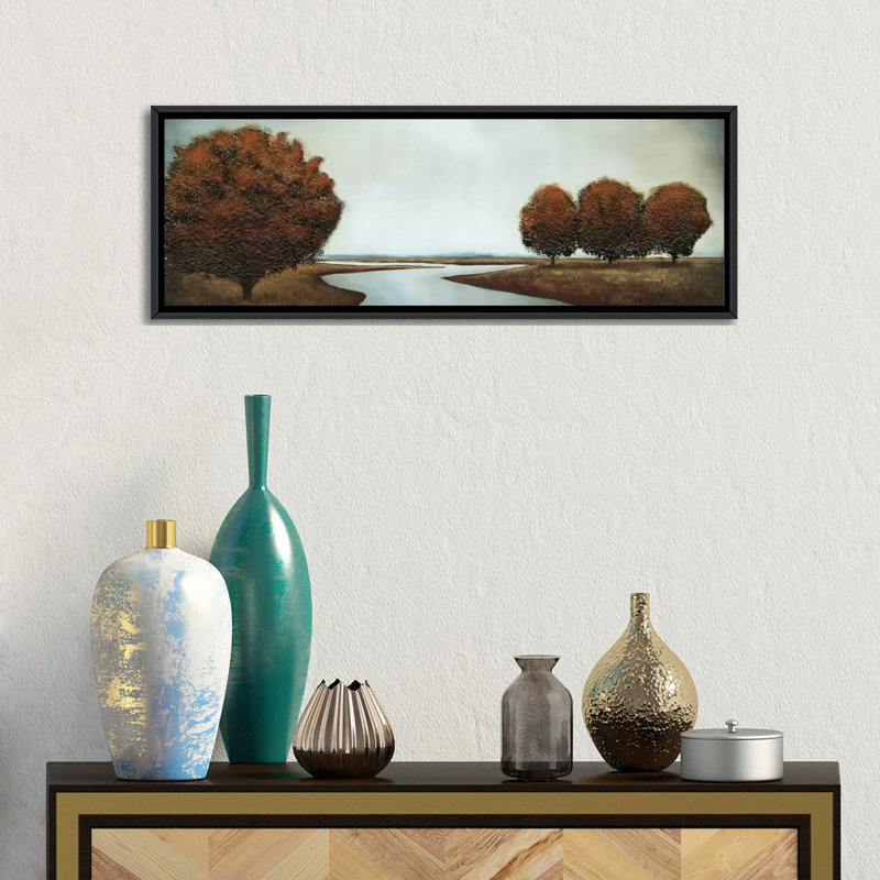 «Silver Reflections» par Patrick St. Germain, reproduction sur toile tendue sur châssis, H 12 po x l 36 po x P 1,5 po