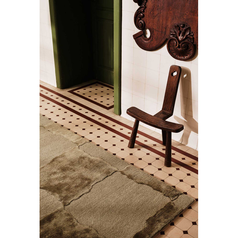 The Rug Company X Kelly Wearstler Arwen Area Rug, Moss, Rectangle 6' x 9'