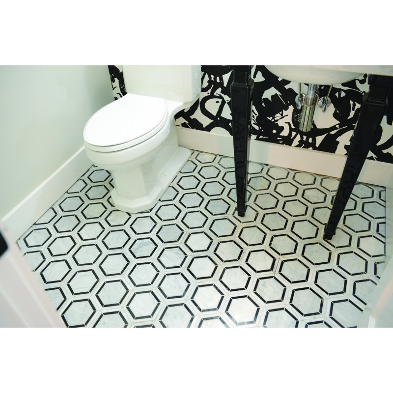 Harrison 6" x 6" Marble Mosaic Wall & Floor Tile
