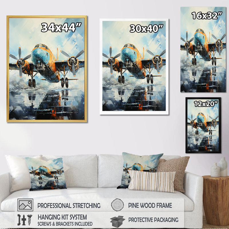 Vol de la liberté - impressions sur toile militaire, H 44 po x l 34 po x P 1,5 po, Toile tendue