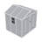 7 ft. 5 in. W x 6 ft. 5 in. D Plastic Reverse Apex Tool Shed