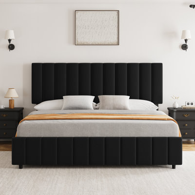 Ditchko Upholstered Slat Bed