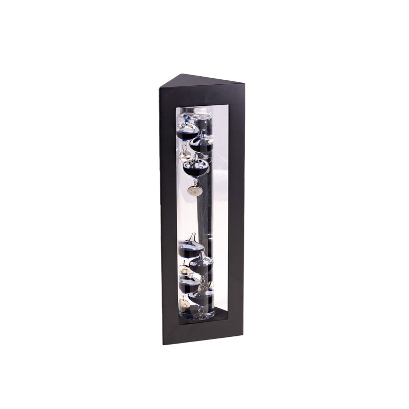 Thermomètre Melin en bois de rose, Noir