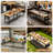 96" Adjustable Workbench With Side Pegboard