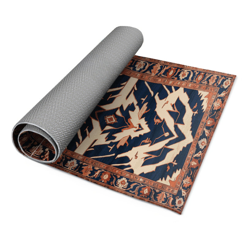 Tapis d'intérieur et d'extérieur gris Persian, Rectangulaire 2 pi x 3 pi
