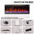36" Ultra-narrow Bezel Electric Fireplace - Modern Thin Design, Wall/recessed Mount, 12 Multicolored Flames, Smart App, Crystal/driftwood Kits, Timer