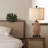Adone 22.5" Natural Rattan Bedside Table Lamp with Dual USB Ports and Touch Control