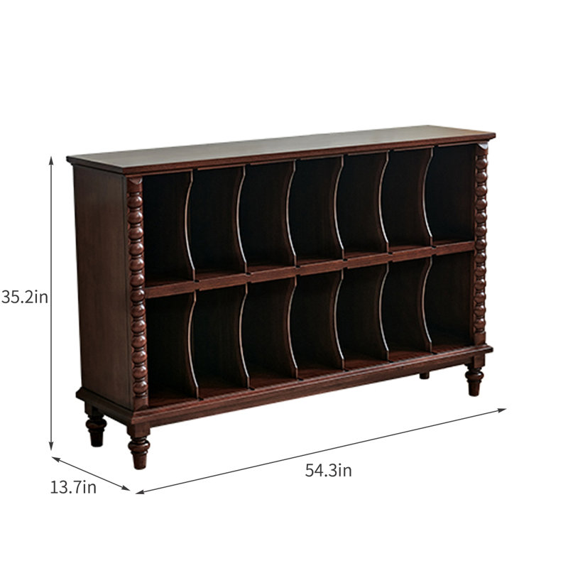Retro Minimalist Solid Walnut Sideboard