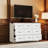 63'' W Lifting TV Stand & Dresser With Hidden TV Lift Motorized Vertical Stand Lift(Built-In Power Outlet)