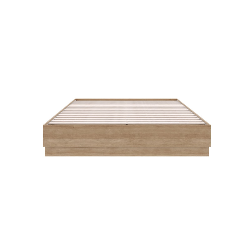 Lit plateforme Jodeen, Brun, Roi