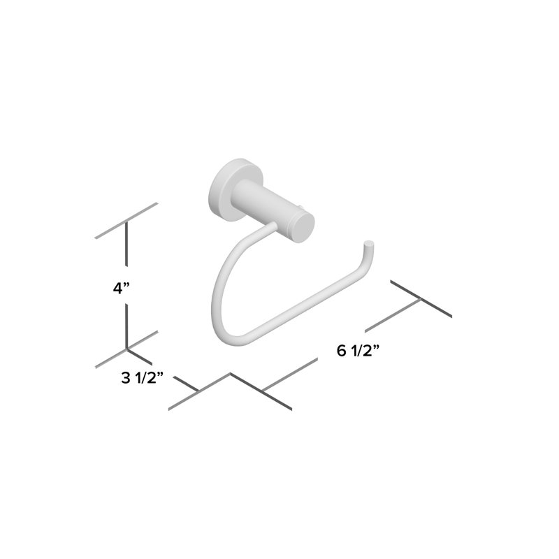 4600 Series Wall Mount Toilet Paper Holder, Brushed Stainless Steel