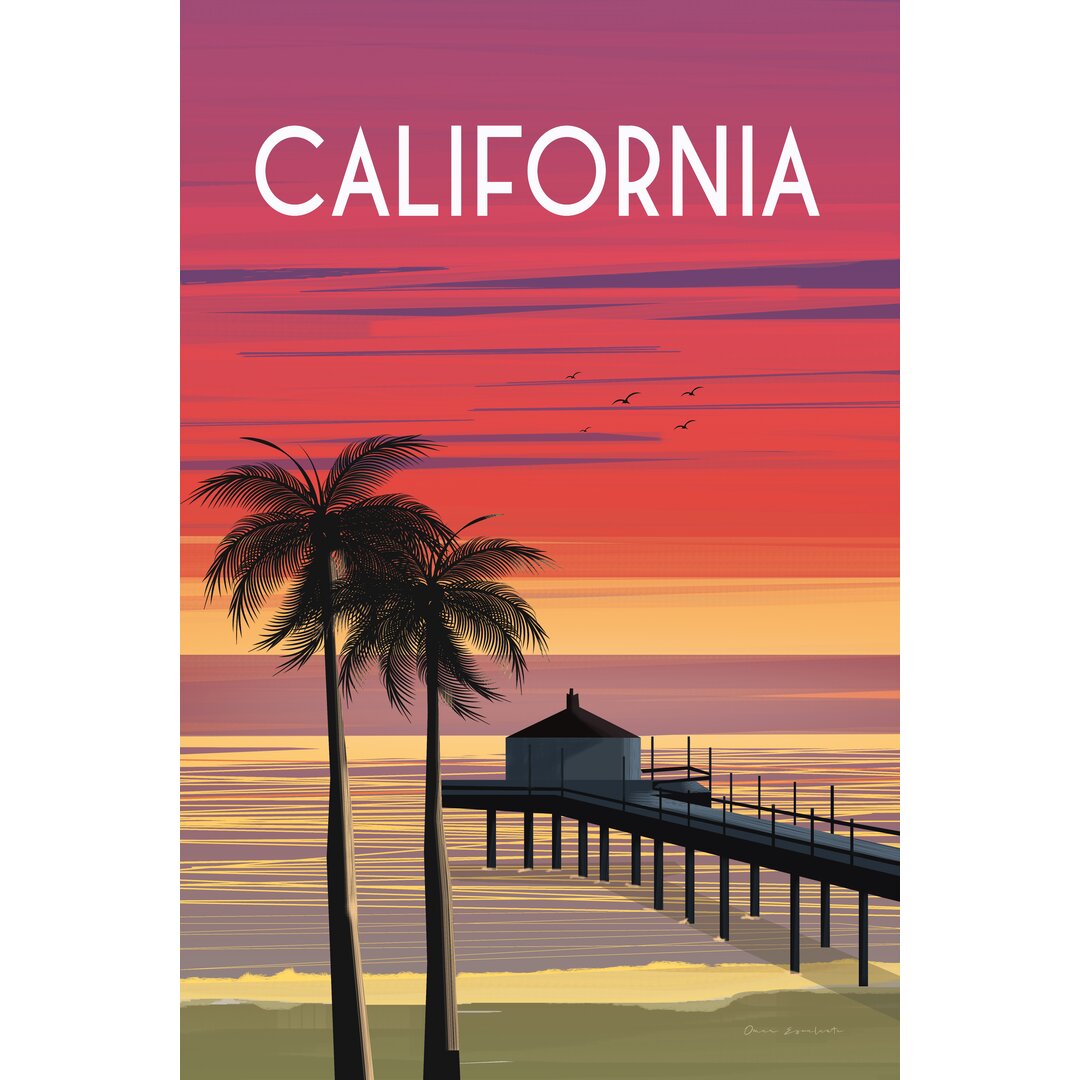 Leinwandbild California von Omar Escalante