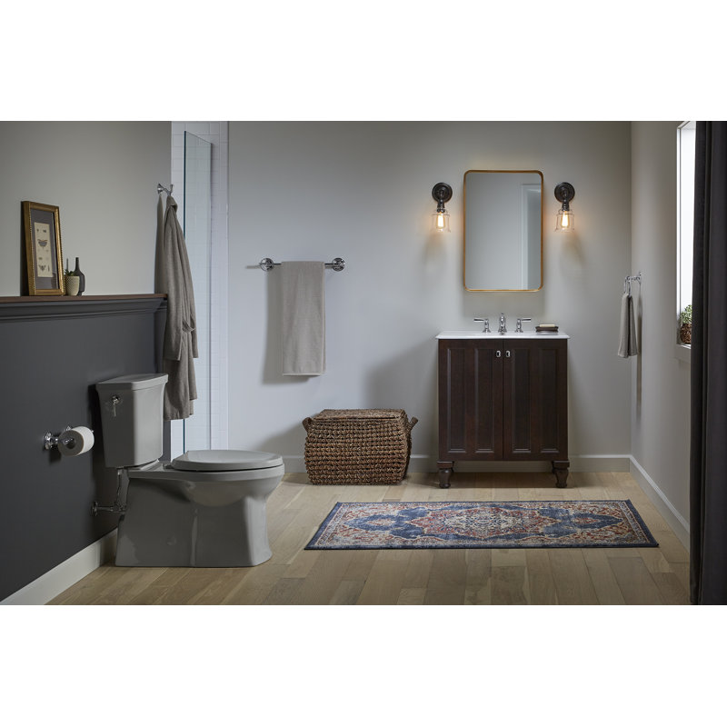 Eclectic Towel Bar, Polished Chrome, 18"W