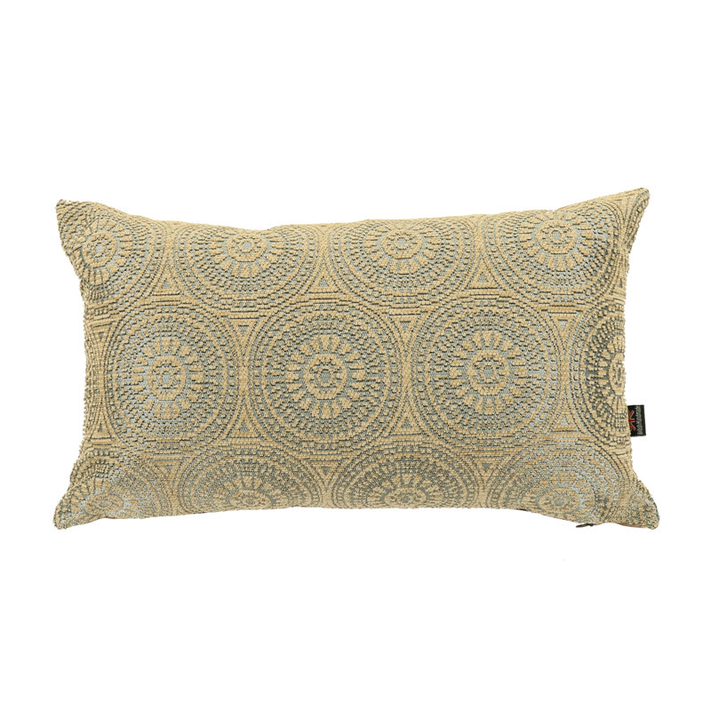 Chilton Geometric Rectangular Throw Cushion, Brown