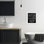 Wash And Dry Black Minimal Framed Print Under Glass, design by Marcus Prime