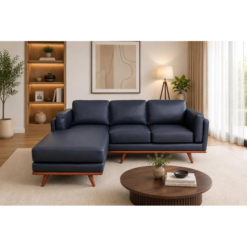 Canapé modulaire en cuir italien Savoy