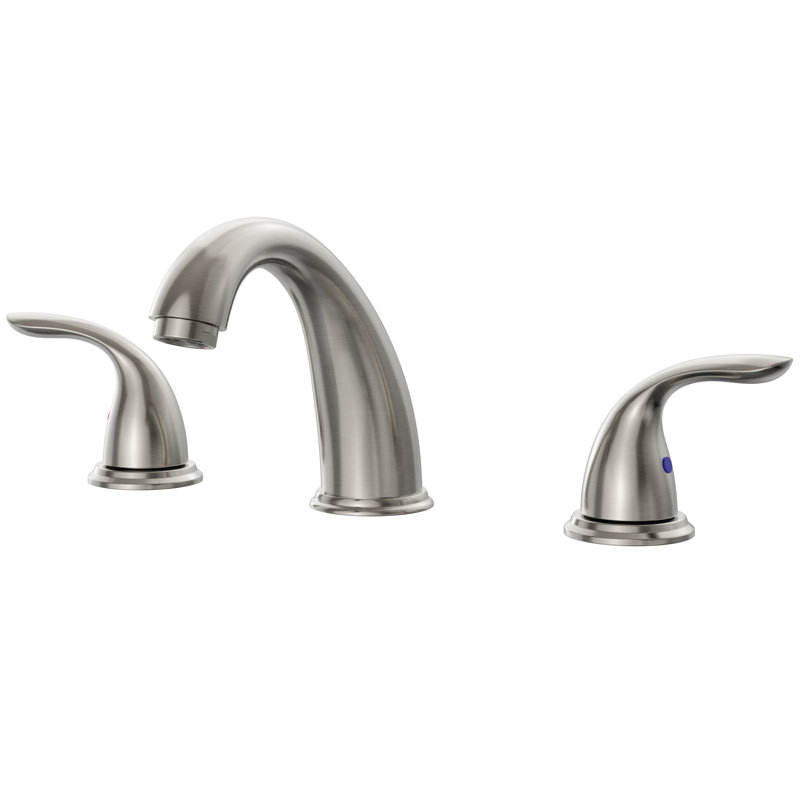 Widespread 2-handle Bathroom Faucet with Drain Assembly