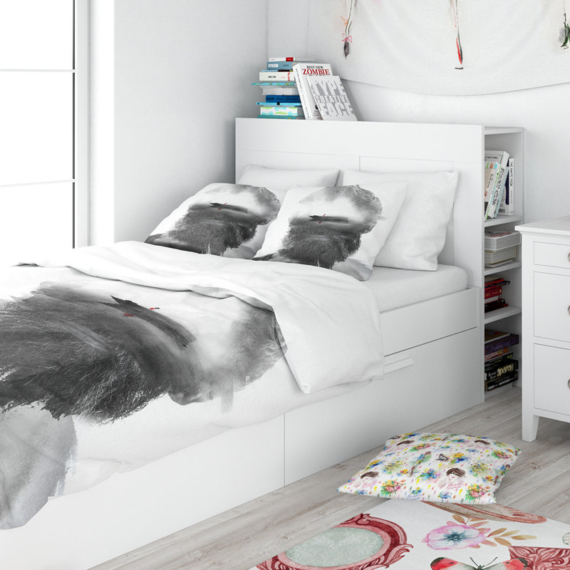Ensemble de housse de couette Designart, Housse de couette grand + 2 taies décoratives