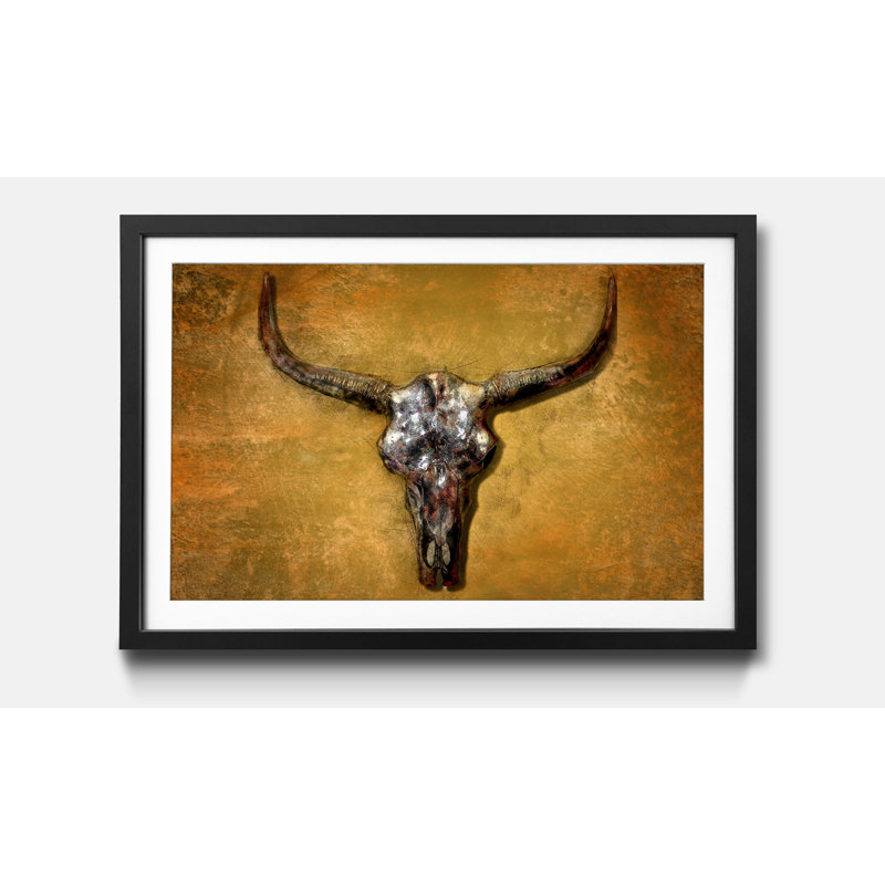 Texas Buffalo - Single Picture Frame Print, 40cm H x 60cm W