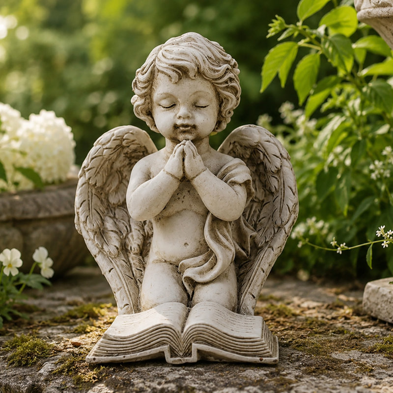 Angels & Cherubs Weather Resistant Plastic Garden Statue