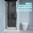 32-33.25" W X 72" H Pivot Frameless Swing Shower Glass Door With Clear Tempered Glass-101275319-101275320