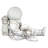 Astronaut at Ease Lighted Sculpture