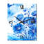 Horloge murale Watercolr Blue Blossoming Pansy-99639901