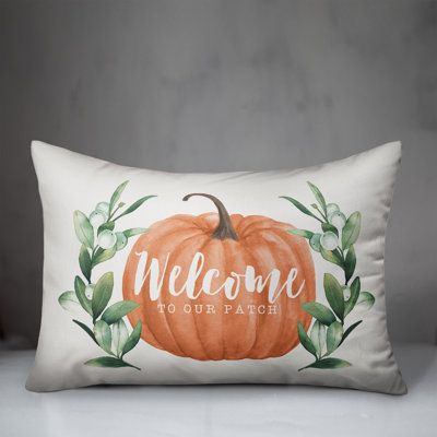  Welcome Pumpkin Rectangular Pillow
