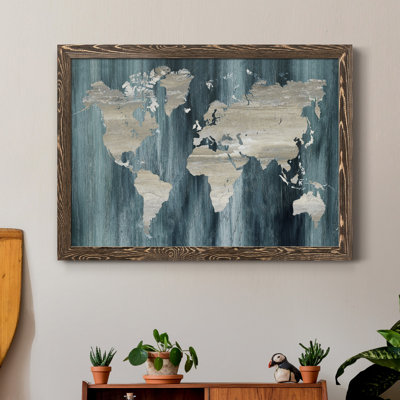 " Navy World Map "