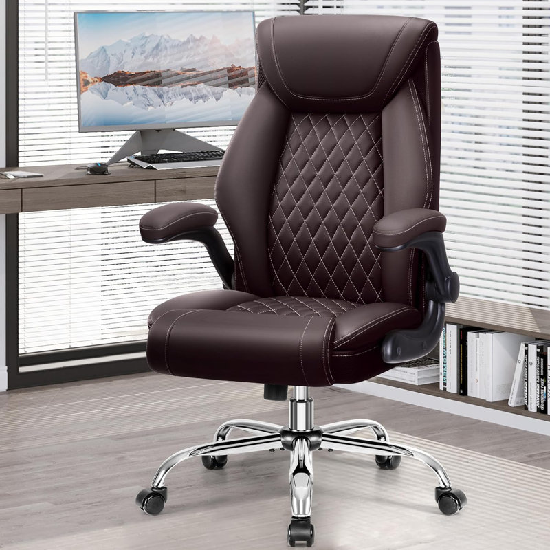 Office Chair, Ergonomic High Back Home Office Desk Chair, Coffee