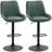 Swivel Upholstered Adjustable Height Counter Stool with Metal Frame-1343206099