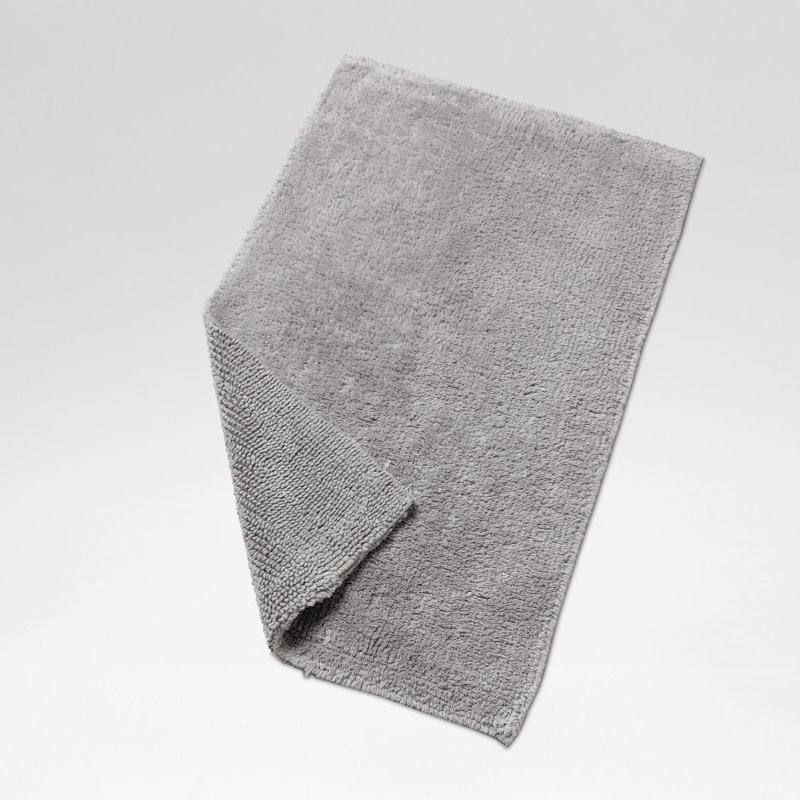Reversible Bath Rug, Dove Gray
