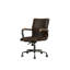 Chaise de bureau en cuir fleur Joslin