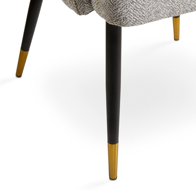 Fauteuil en tissu non fini Mudi, Gris