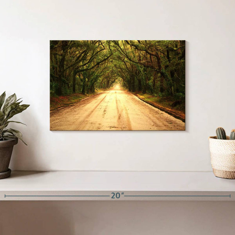 Mehar Tree Lined Dusty Road, 8" H x 12" W