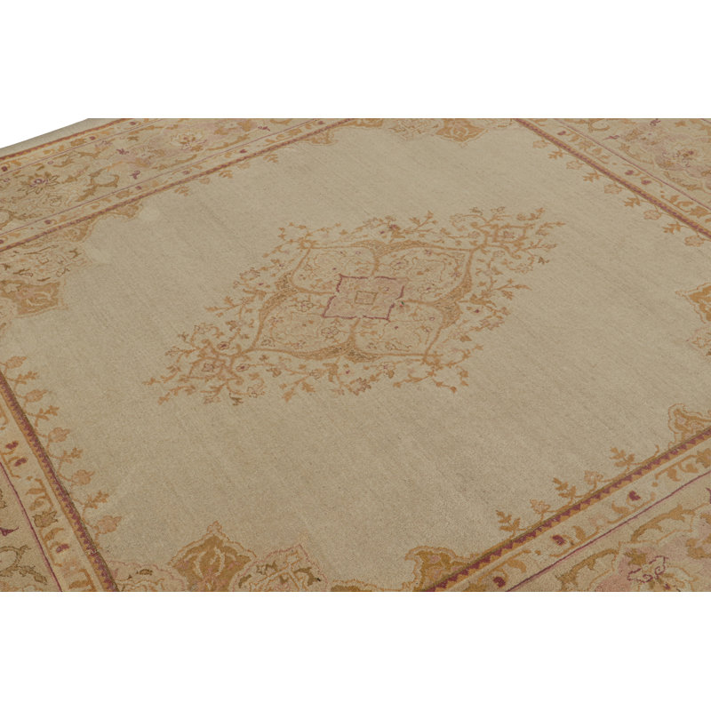 Hand Knotted Wool Area Rug