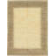 Tapis de zone en laine crème/brune 4 pi 9 po x 6 pi 7 po one-of-kind à la main noué la Didcot