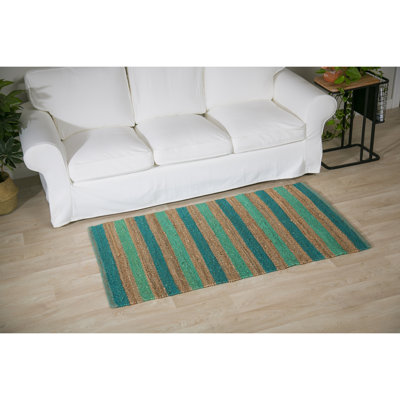 Tapis de zone verte rayée