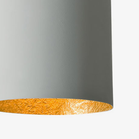 1 - Light Chrome Single Pendant, Grey/Gold