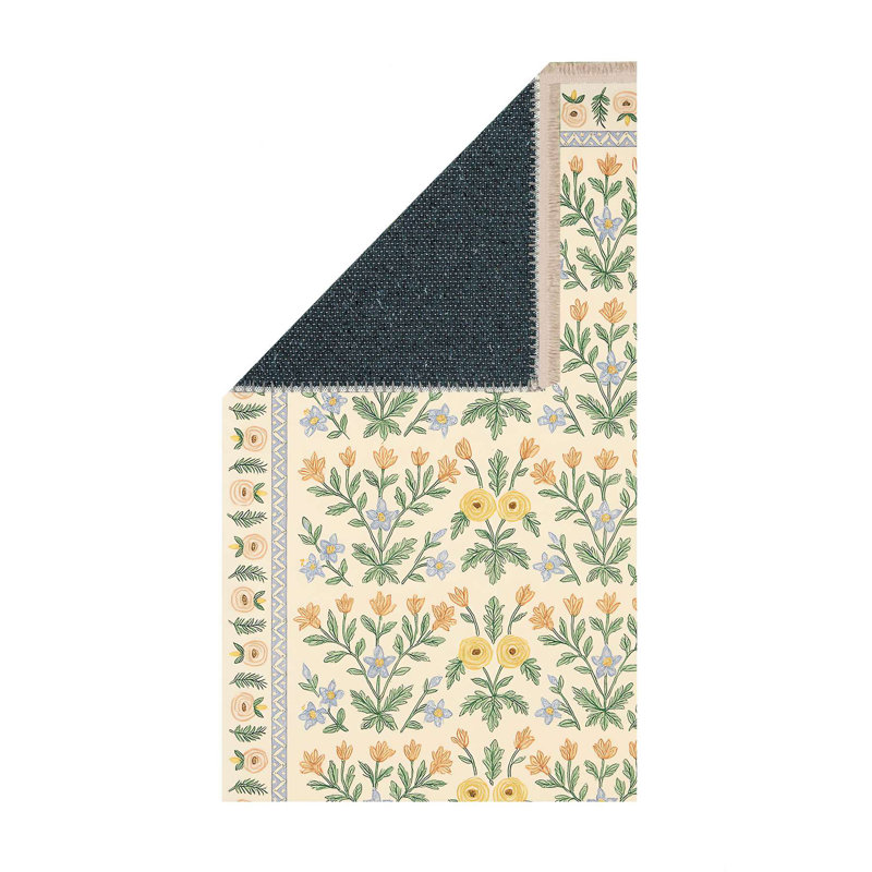 Tapis jaune Cottagecore